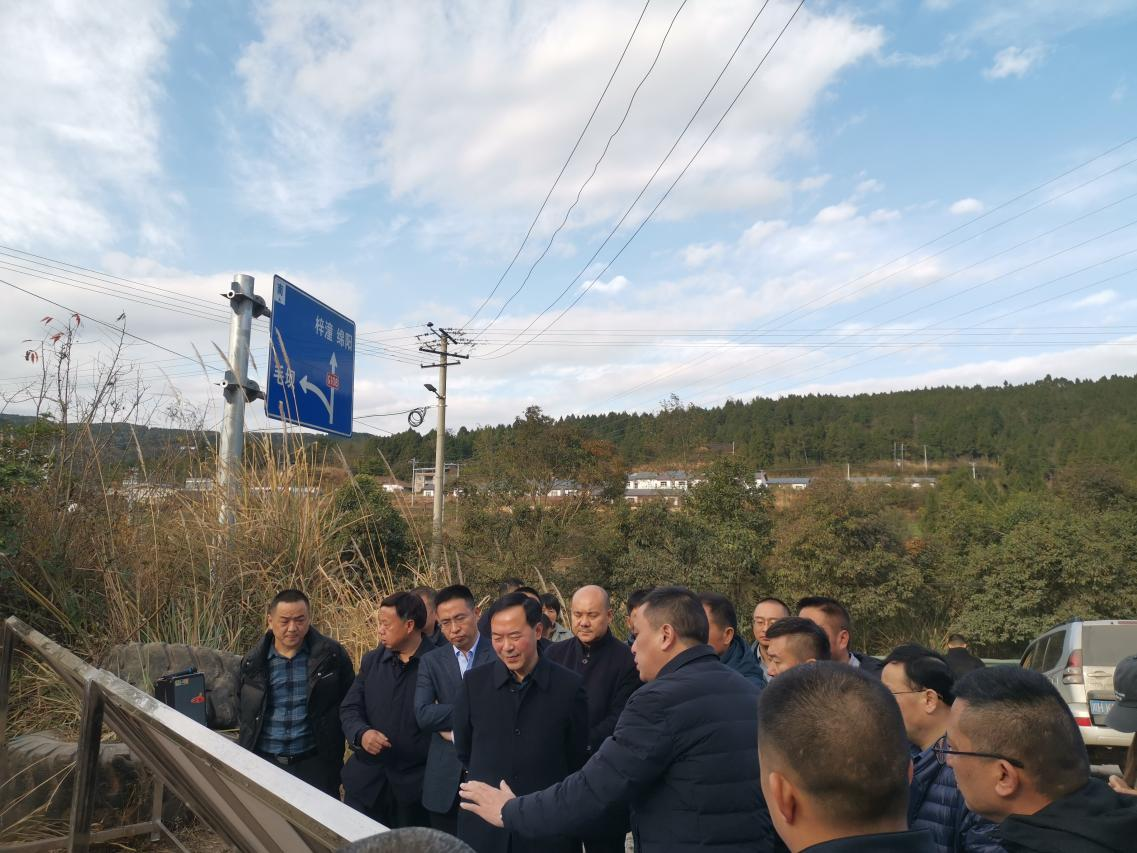 廣元市人民政府副市長、黨組成員伍榮華調(diào)研廣綿擴(kuò)容項(xiàng)目