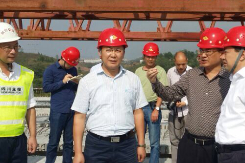 廣安市市長羅增斌調(diào)研公司達(dá)渝高速鄰水南互通工程項(xiàng)目建設(shè)